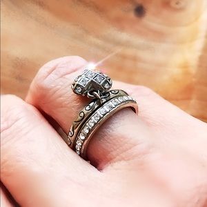 Brighton Heart Dangle Ring Set